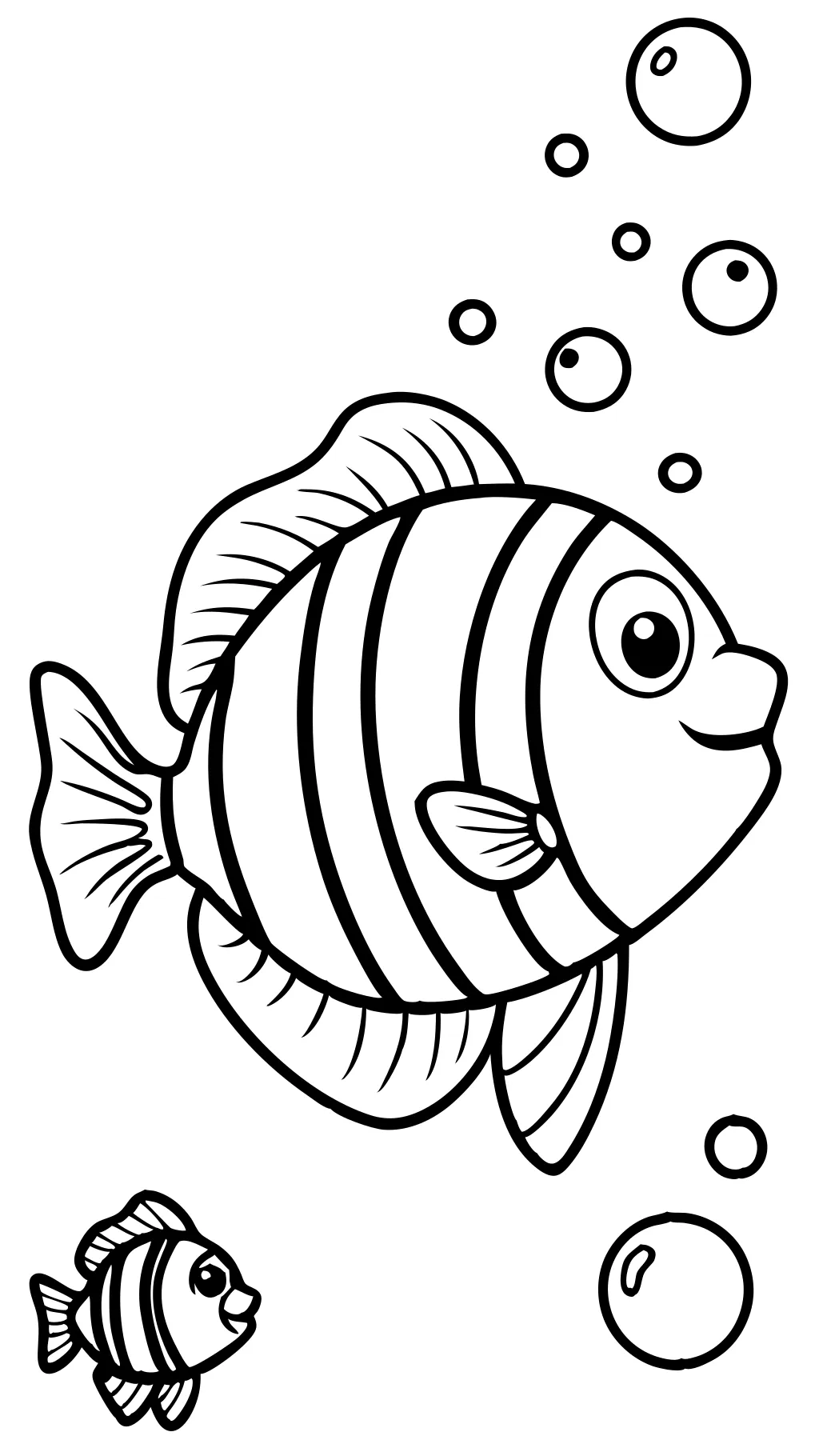 coloriages de poisson océan